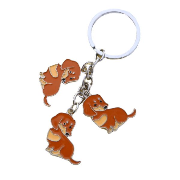 American Style Pet Dog Wax Metal Keychains - Image 7