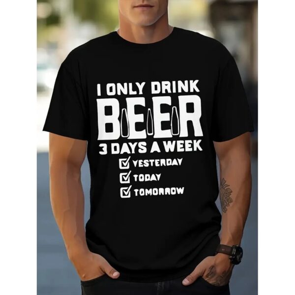 Exercise Casual Men's Clothes Cartoon Anime Round Neck T-shirt - Image 8