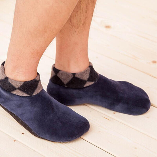 2Pair Women Men Winter Warm Thicken Bed Sock Non Slip Elastic Floor Sock Slipper - Image 8