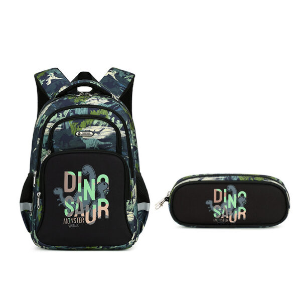 Primary School Student Schoolbag Boys Stylish And Lightweight Grade 1-3 Children Backpack - Image 2