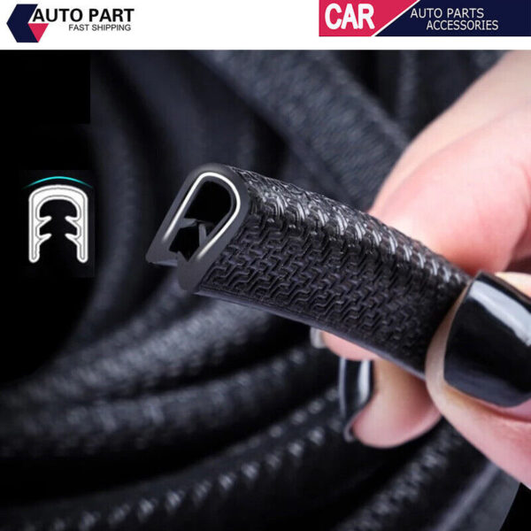 4.5M Car Door Boot Edge Protector Strip Trim U Shape Guard Seal Rubber Black UK - Image 10