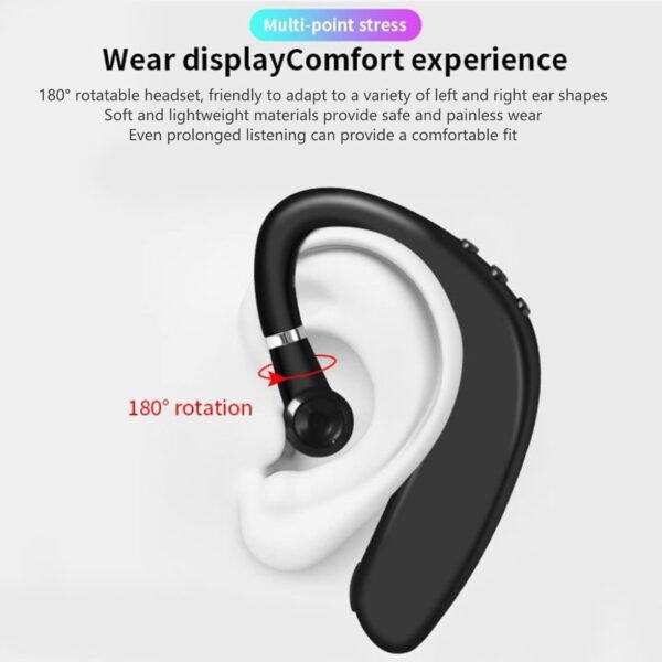 Bluetooth 5.0 Wireless Earpiece Headphones Earbuds Handsfree Headset With Mic UK - Image 4
