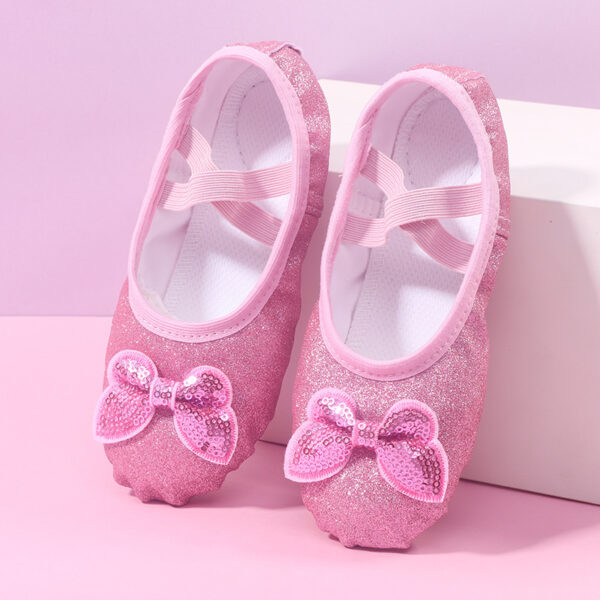 Children's Dance Soft Bottom Training Shoes Kids Ballet Shoes - Image 3