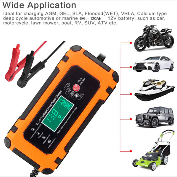 8A Smart Car Battery Fast Charger 12V Charger Automatic Pulse Repair AGM-GEL UK - Image 6