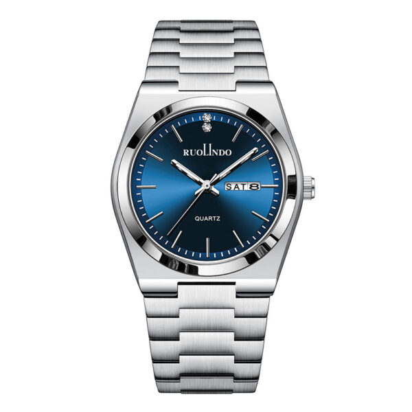 Double Calendar Advanced Stainless Steel Luminous Men's Watch - Image 9