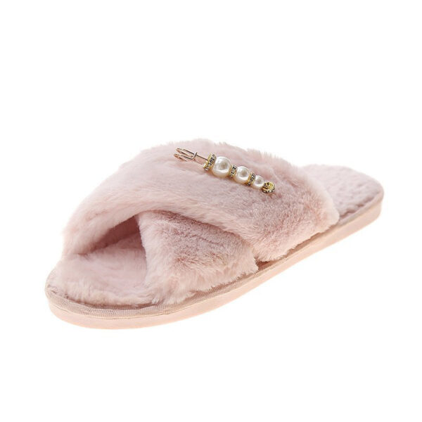 New Cross Cotton Slippers Home Casual Floor Slippers - Image 9
