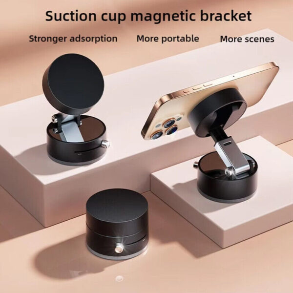 NEW Vacuum Magnetic Suction Cup Car Phone Holder Stand Car Mount 360 Rotation - Image 7