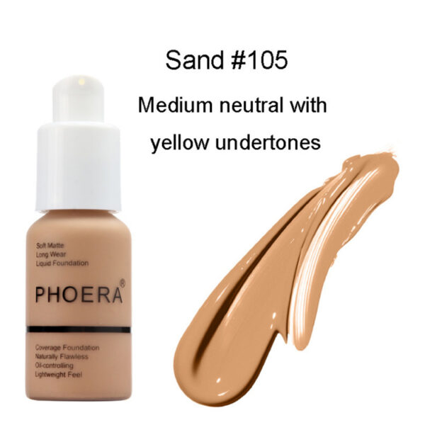 Explosive Press Type Oil Control Natural Color Matte Concealer Foundation Cream - Image 7