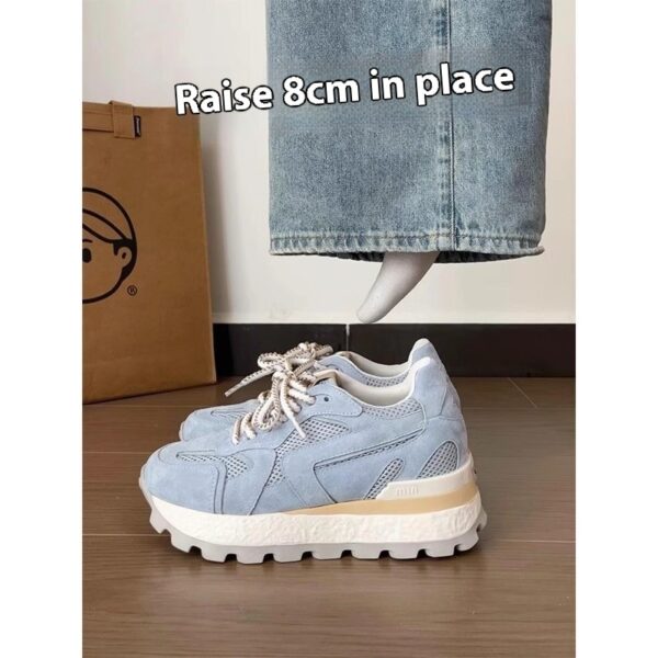 Niche Height Increasing Insole Cortez Platform Shoes - Image 2