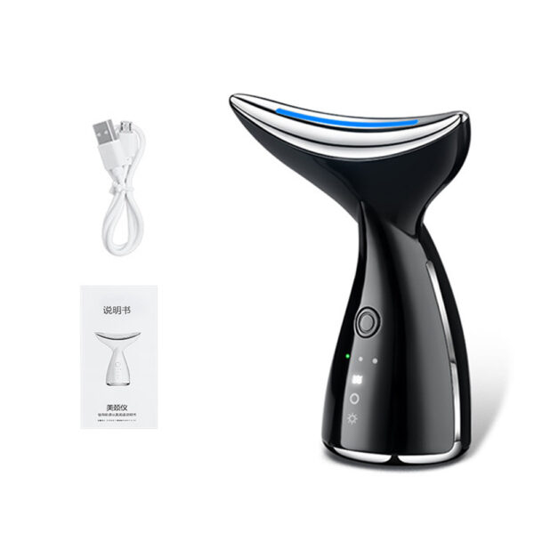 EMS Microcurrent Neck Face Beauty Device With 3 Colors LED Photon Therapy Skin Tighten Reduce Double Chin Face Lifting Devices - Image 4