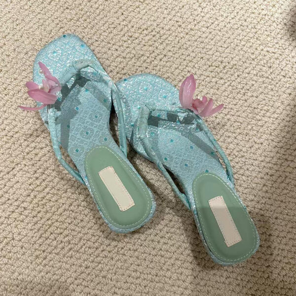 Fashion Personality Flower Flip-flops Female - Image 5