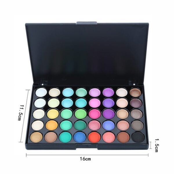 Palette Matte Eyeshadow Pallete Glitter Powder Eye Shadow Earth Shadow Brush Set - Image 9