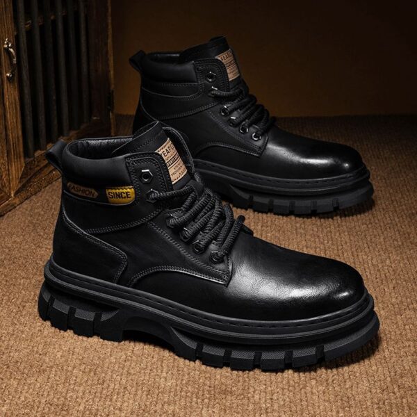 Martin Boots Men Trendy High Top British Working Wear - Image 6