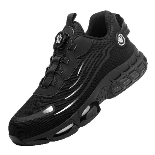Men's Wear-resistant Workwear Breathable Fly Woven Shoes - Image 9