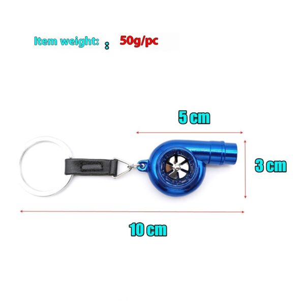 Car Turbo Whistle Modeling Simulation Alloy Metal Keychains - Image 8