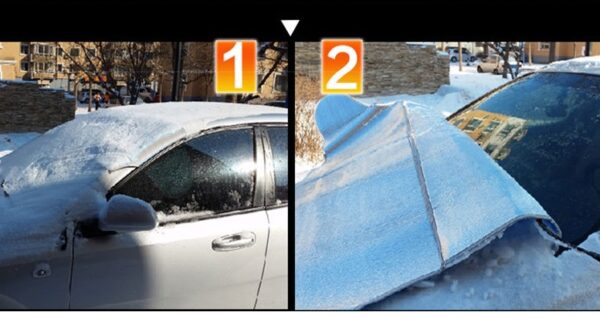 Car Covers Car Windscreen Cover Anti Snow Frost Ice Windshield Dust Protector Heat Sun Shade Ice Large Snow Dust Protector - Image 5