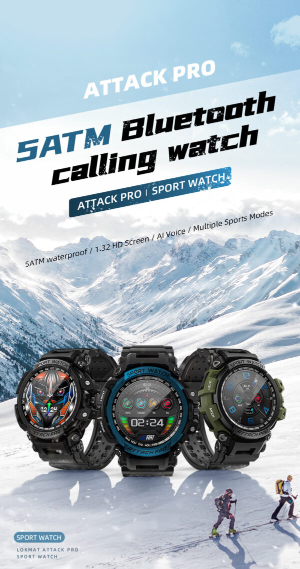 Three-proof Outdoor Sport Smart Watch Bluetooth Calling - Image 5