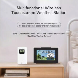 Wireless Weather Station Clock Digital Thermometer Temperature Indoor&Outdoor.