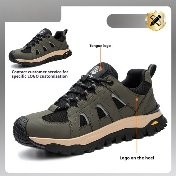 Men's Deodorant Toe Cap Lightweight Protective Footwear - Image 7