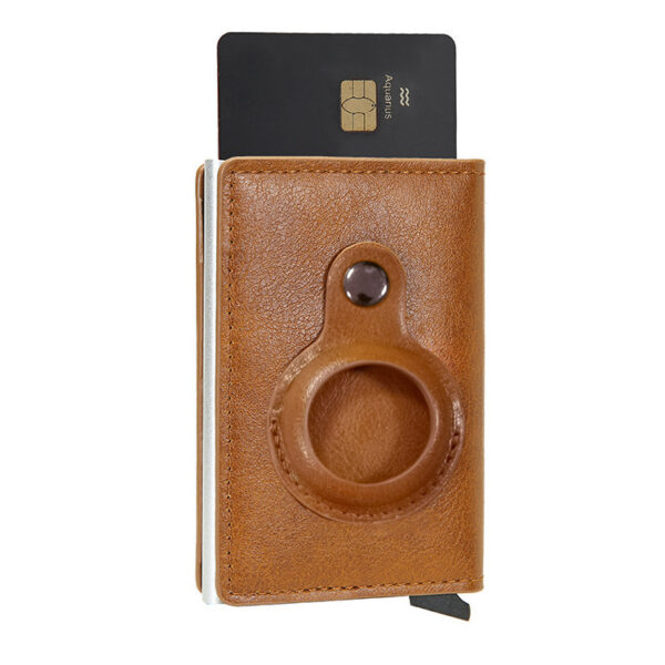 Multifunctional Card Holder Airtag Men's Short Card Holder Wallet Air Tag - Image 2