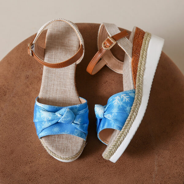 Bowknot Fashion Sandals Fish Mouth Buckle Rope Bottom - Image 7