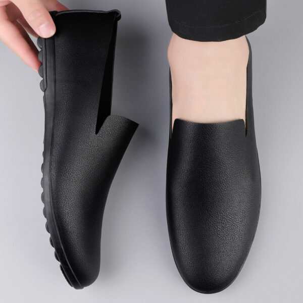 Men's Casual Leather Shoes Fashion Soft Gommino Low Top - Image 4