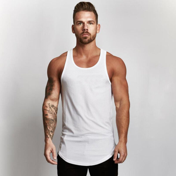 Gym clothes tank top sportswear vest men - Image 4