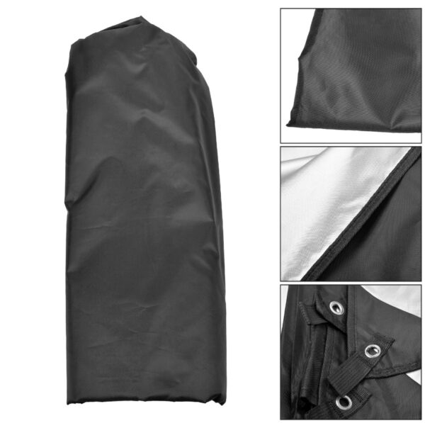 3x3 M Tarpaulin Waterproof Camping Tarp Shelter Tent Awning With Poles Kit UK - Image 3