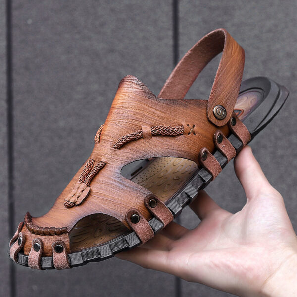 Plus Size Sandals Men's Breathable Non-slip Beach Shoes - Image 2