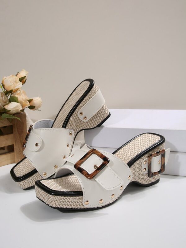 Plus Size Trend Platform Wedge Sandals Rivet