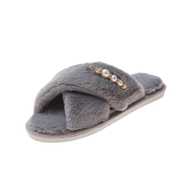 New Cross Cotton Slippers Home Casual Floor Slippers - Image 7