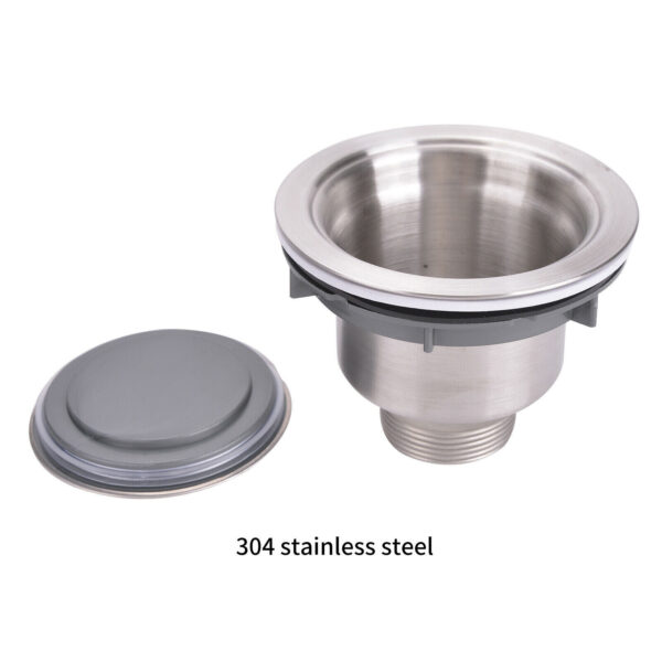 Stainless Steel Single Bowl Square Kitchen Laundry Washing Sink Plumbing Waste - Image 9