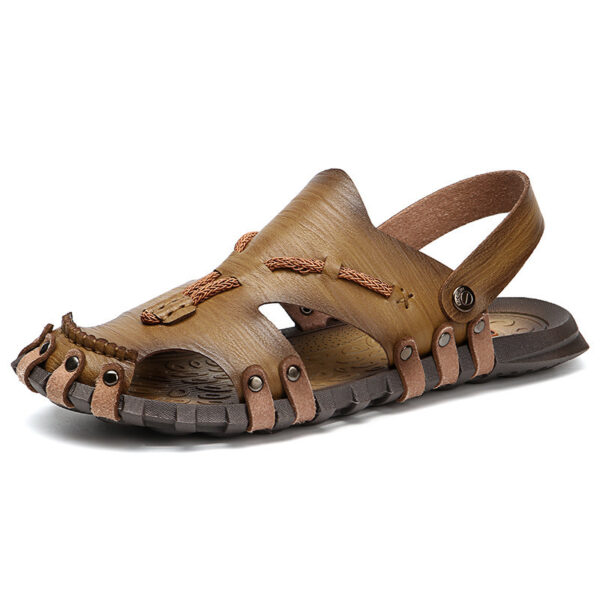 Plus Size Sandals Men's Breathable Non-slip Beach Shoes - Image 3