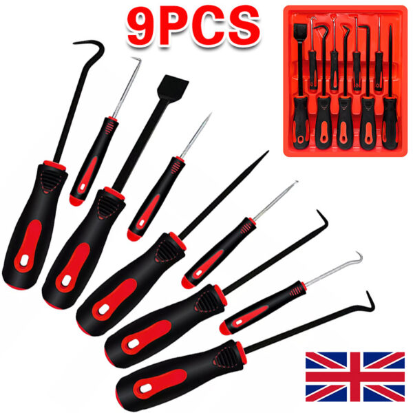 9PCS Profession Scraper Hook And Pick Tool Set O Ring Seal Removal Set&Mini Hook - Image 6