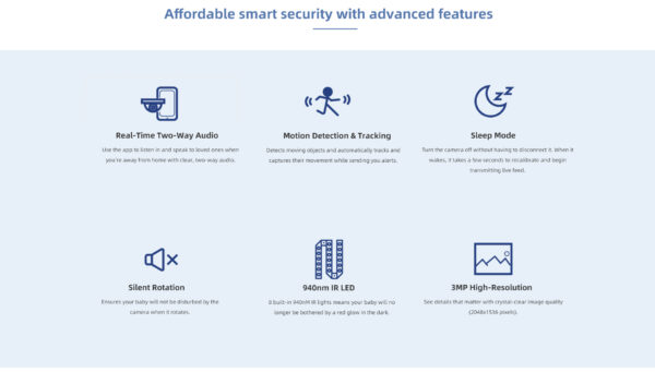 IMILAB A1 Camera 2K WiFi Camera Mi Home App Security Camera CCTV Vedio Surveillance Camera Baby Monitor Global Version - Image 7