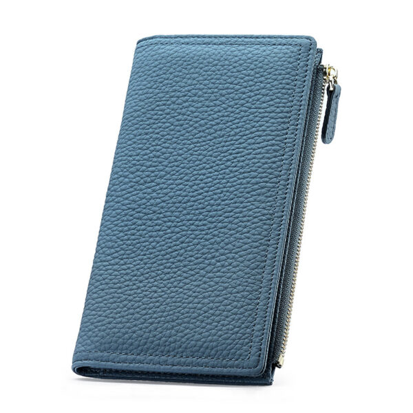 Women's Cowhide Anti-magnetic Anti-theft Long Wallet - Image 6