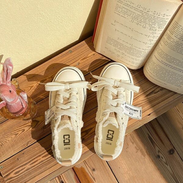 Fall Classic Style Canvas Shoes Women's Low-top - Image 2