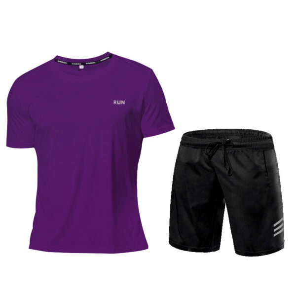 Men Sports Suit Breathable Athletic Wear Sportswear Running - Image 2