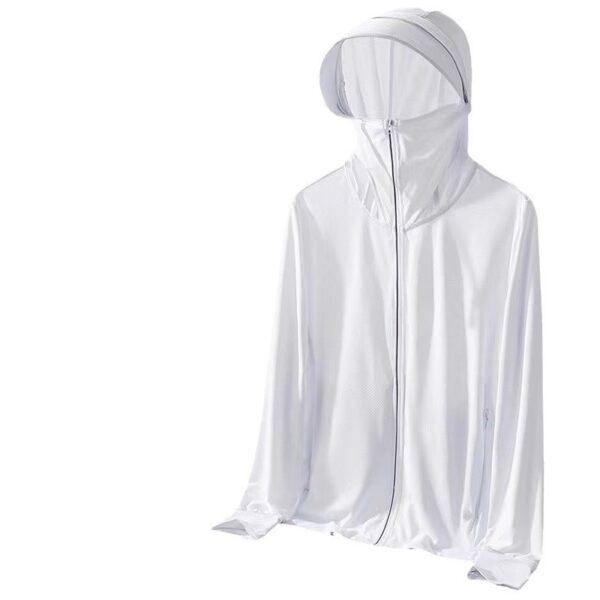 Ice Silk Sun Protection Clothing Men's UV Protection Fishing Jacket - Image 9
