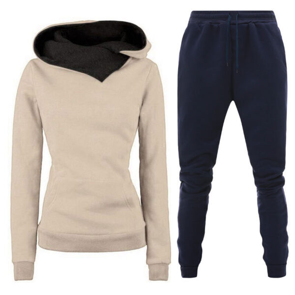 New Plush Hooded Sportswear Suit For Women - Image 7