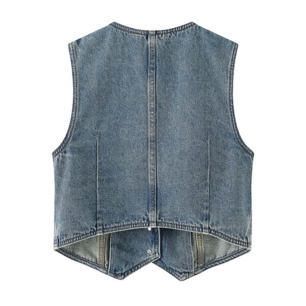 Autumn New Women's Single-breasted V-neck Casual Short Coat - Image 4