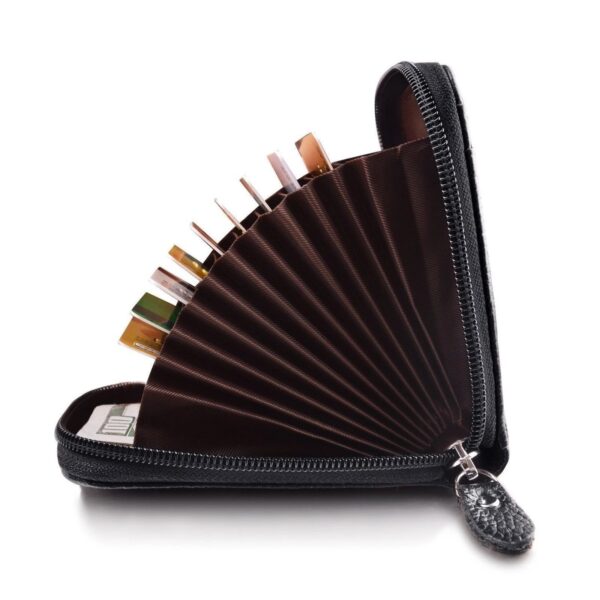 Men's Wallet Genuine PU Leather Credit Card Holder RFID - Image 3