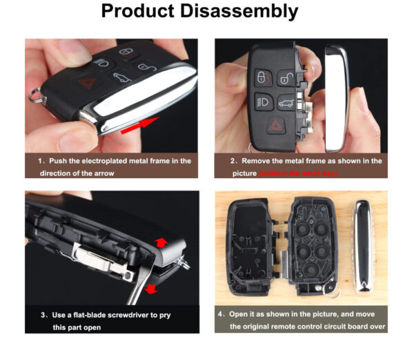 5 Button Remote Key Fob Case For Land Rover Range Rover Sport Evoque Discovery 4 - Image 6