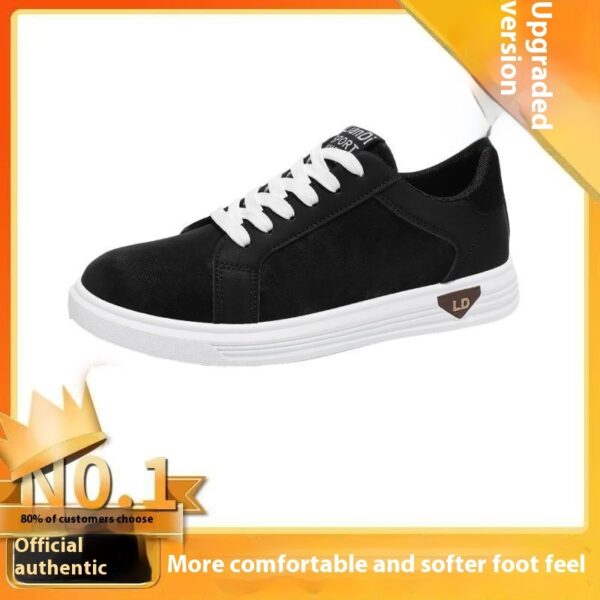 Men's Shoes Low-top Casual Leather Sneakers - Image 4