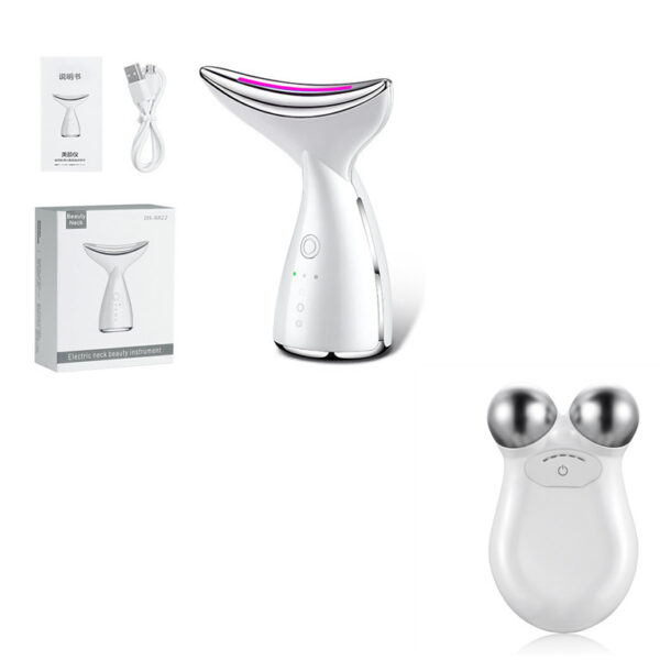 EMS Microcurrent Neck Face Beauty Device With 3 Colors LED Photon Therapy Skin Tighten Reduce Double Chin Face Lifting Devices - Image 5