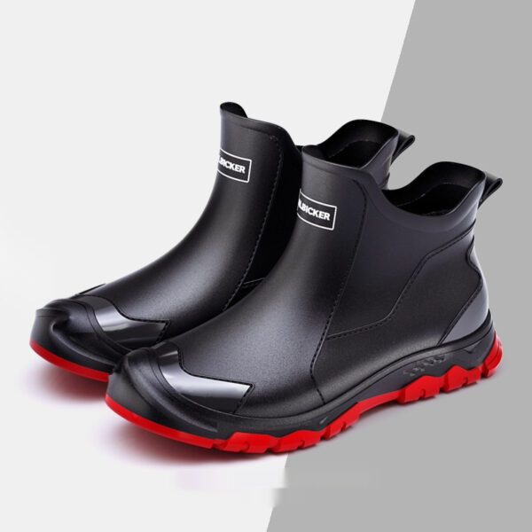 Fashion Non-slip Flat Short Rubber Boots Men - Image 5