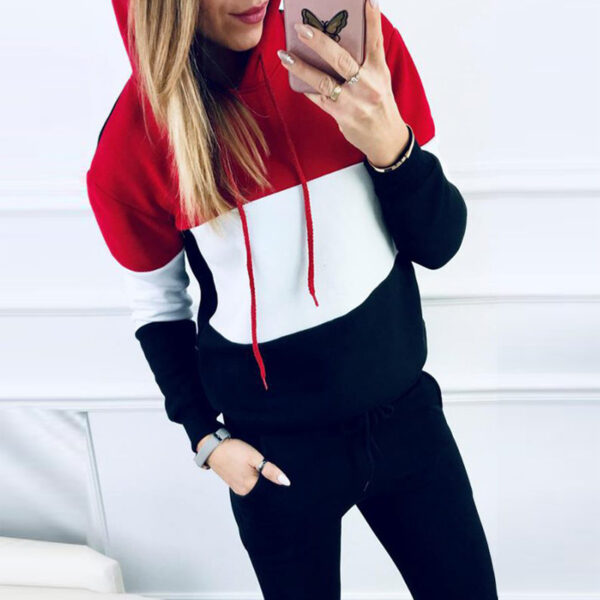 Women's Sportswear Women's Sportswear Fashion Autumn Hooded Casual Suit Tracksuit Women - Image 2