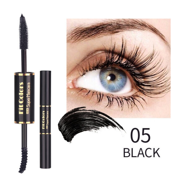 Double-headed Color Mascara Thick Curl More Than Waterproof Not Smudge White Eyebrow Dyeing - Image 4