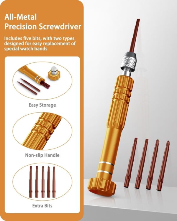 Watch Repair Tool Set 149pcs Professional Watch Repair Kit Spring Bar Tool Set - Image 7