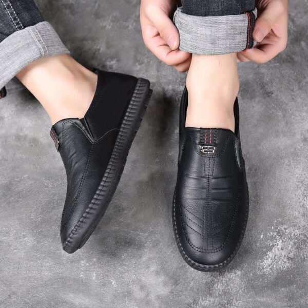 Spring And Summer Versatile Casual Middle-aged Men's Leather Shoes - Image 4
